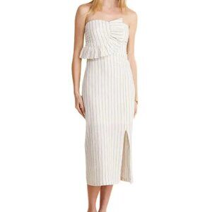 Vineyard Vines Strapless Column Midi Dress